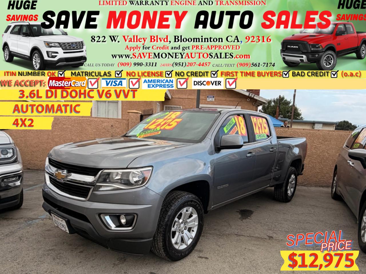 2018 Chevrolet Colorado 2WD Crew Cab 140.5" LT