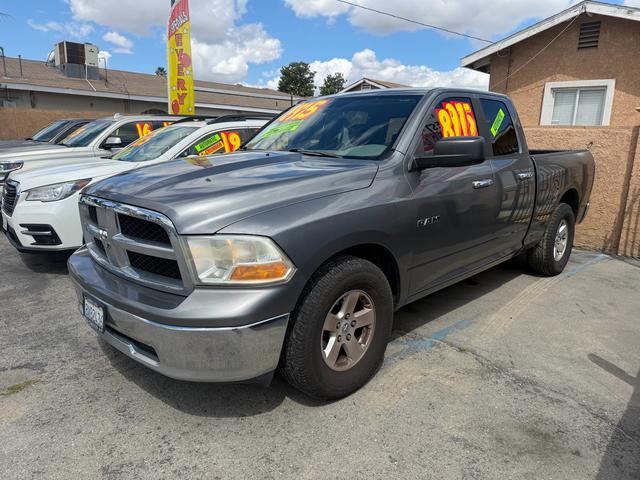 Gray 2010 Dodge RAM 1500 SLT Quad Cab RWD Pickup Truck 4X2 Automatic