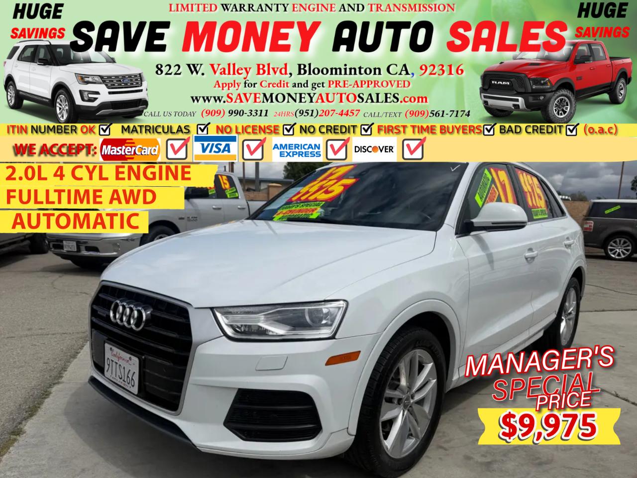 2017 Audi Q3 2.0 TFSI Premium Plus quattro AWD