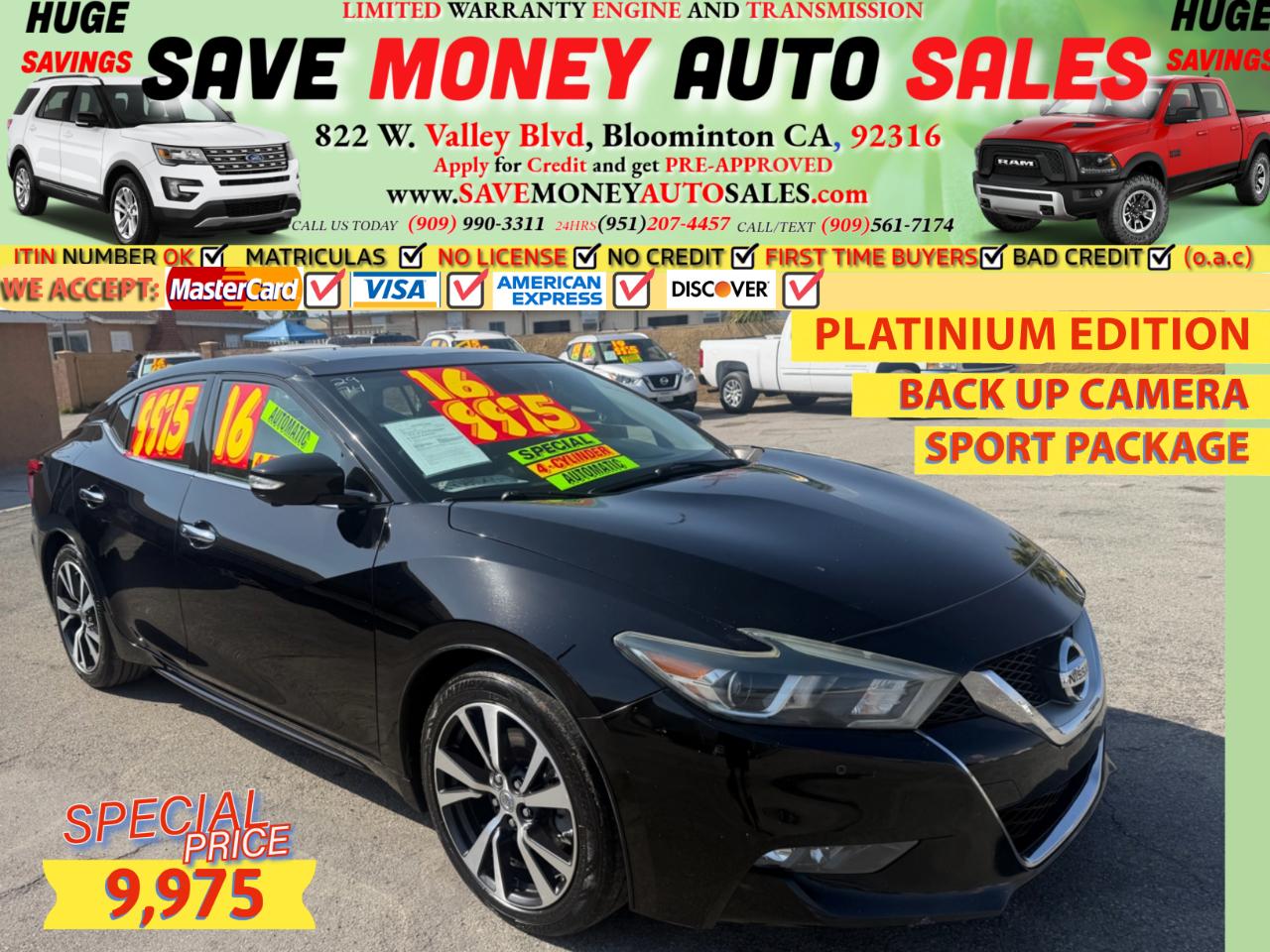 2016 Nissan Maxima 4dr Sdn 3.5 Platinum