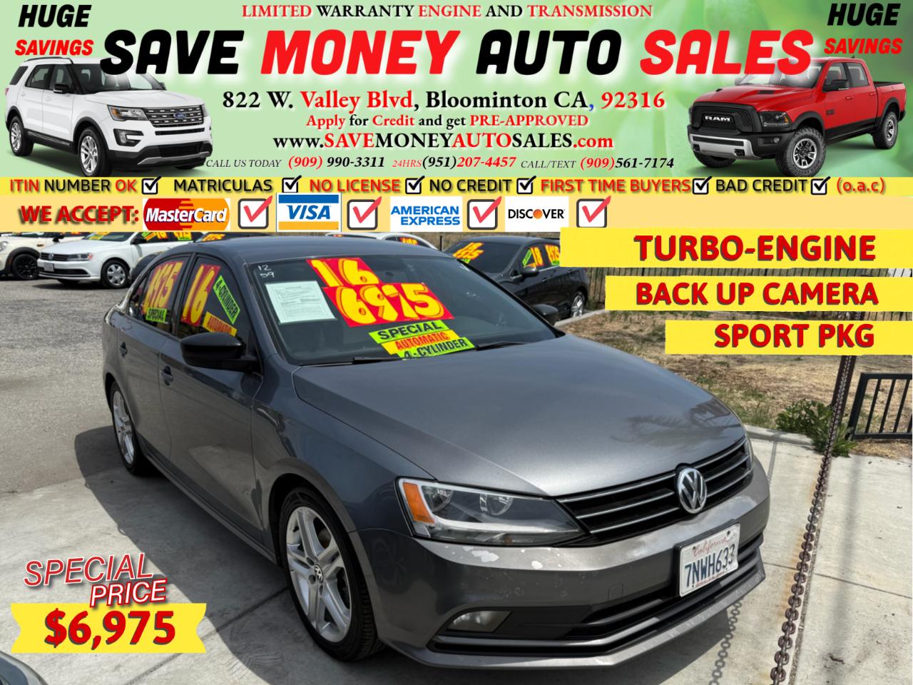 2016 Volkswagen Jetta Sedan 4dr Auto 1.8T Sport PZEV