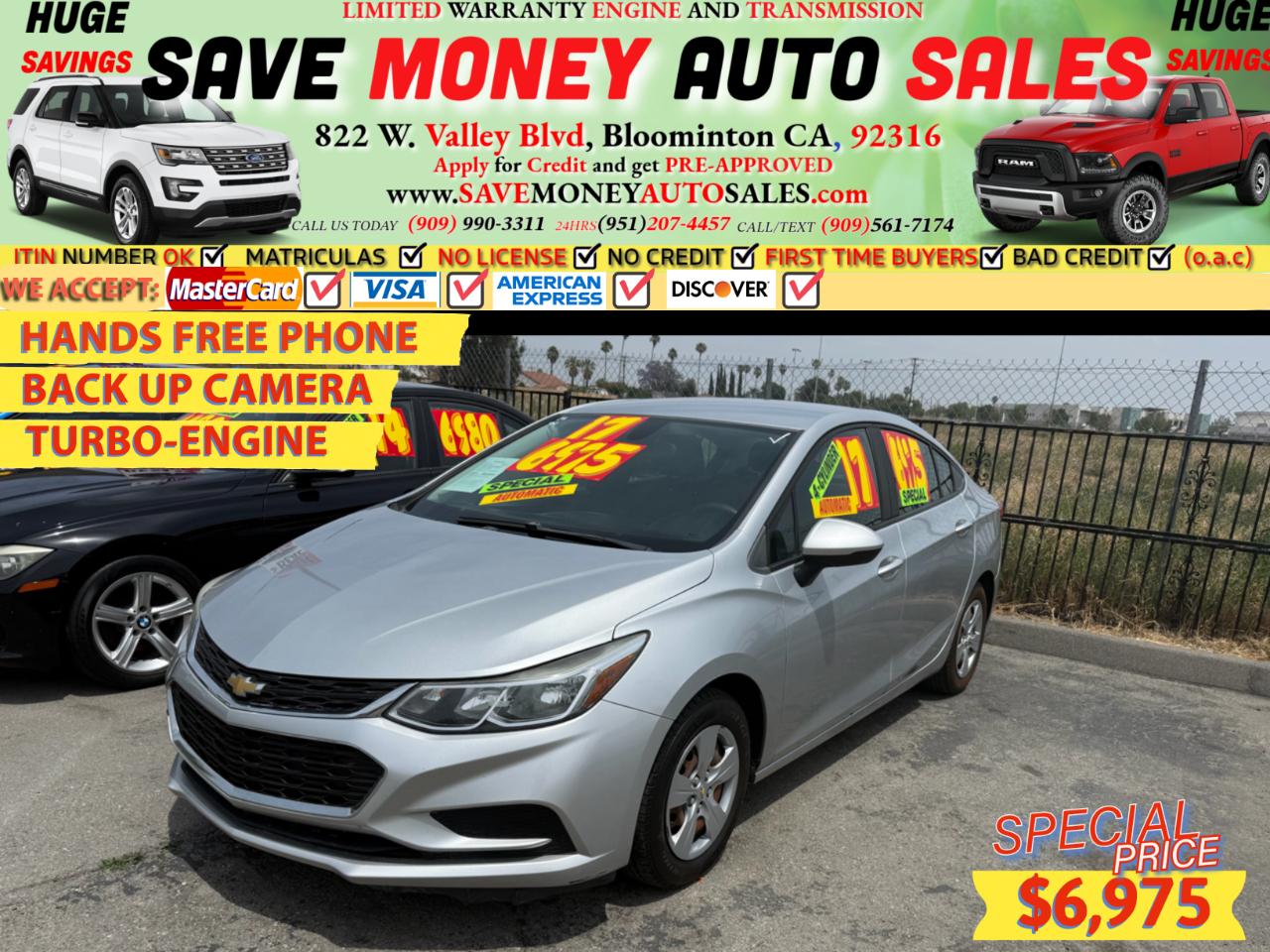 2017 Chevrolet Cruze 4dr Sdn 1.4L LS w/1SB