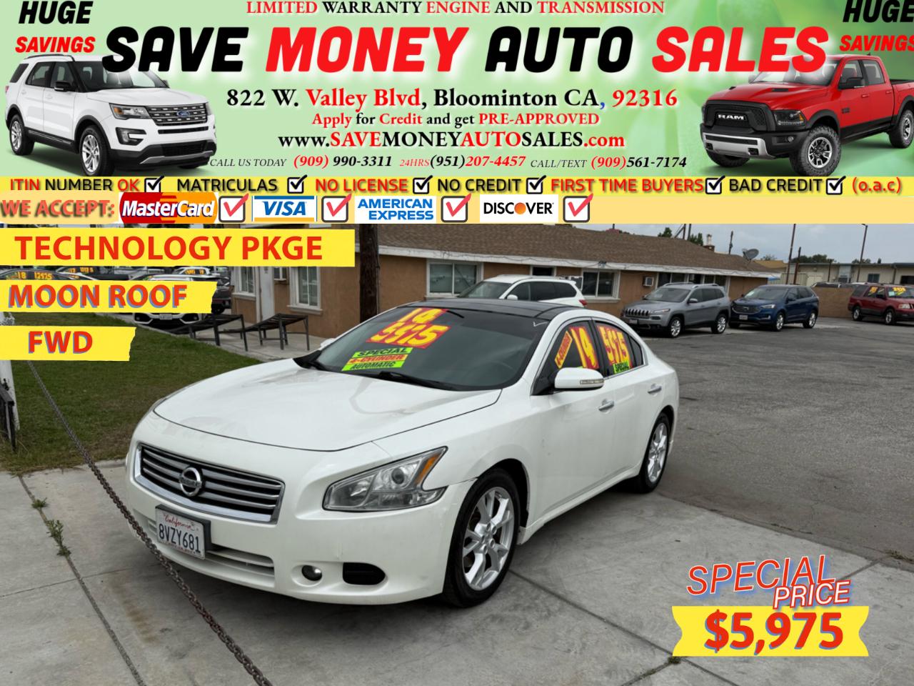 2014 Nissan Maxima 4dr Sdn 3.5 SV w/Premium Pkg