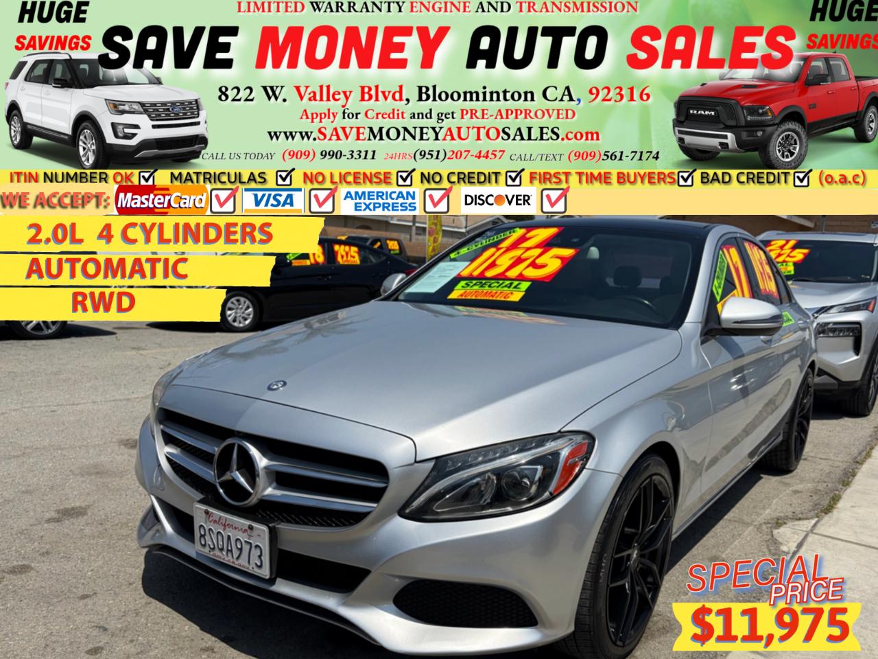 2017 Mercedes-Benz C-Class 4DR SDN 2.0L I4