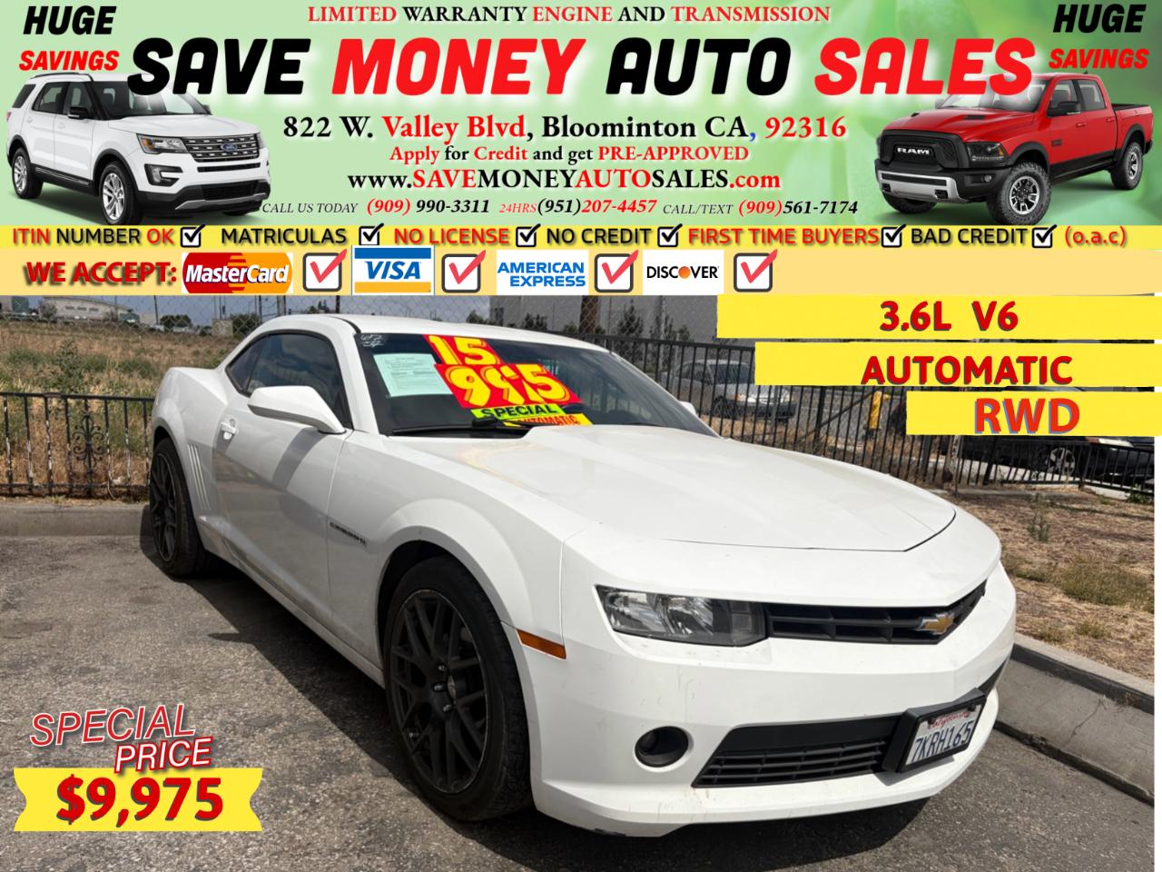 2015 Chevrolet Camaro 2dr Coupe
