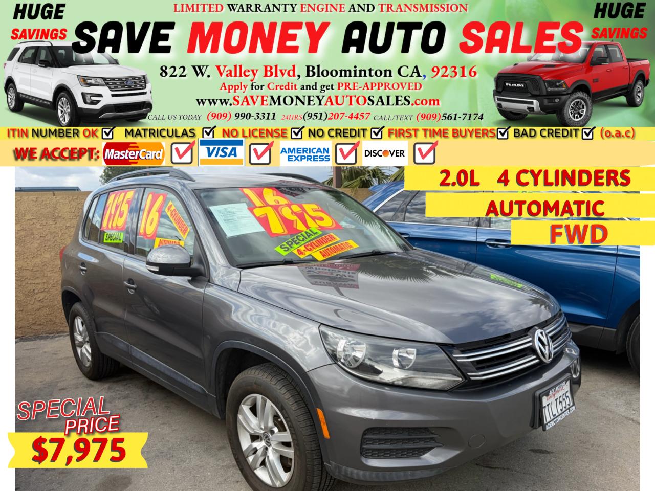 2016 Volkswagen Tiguan 4DR SUV