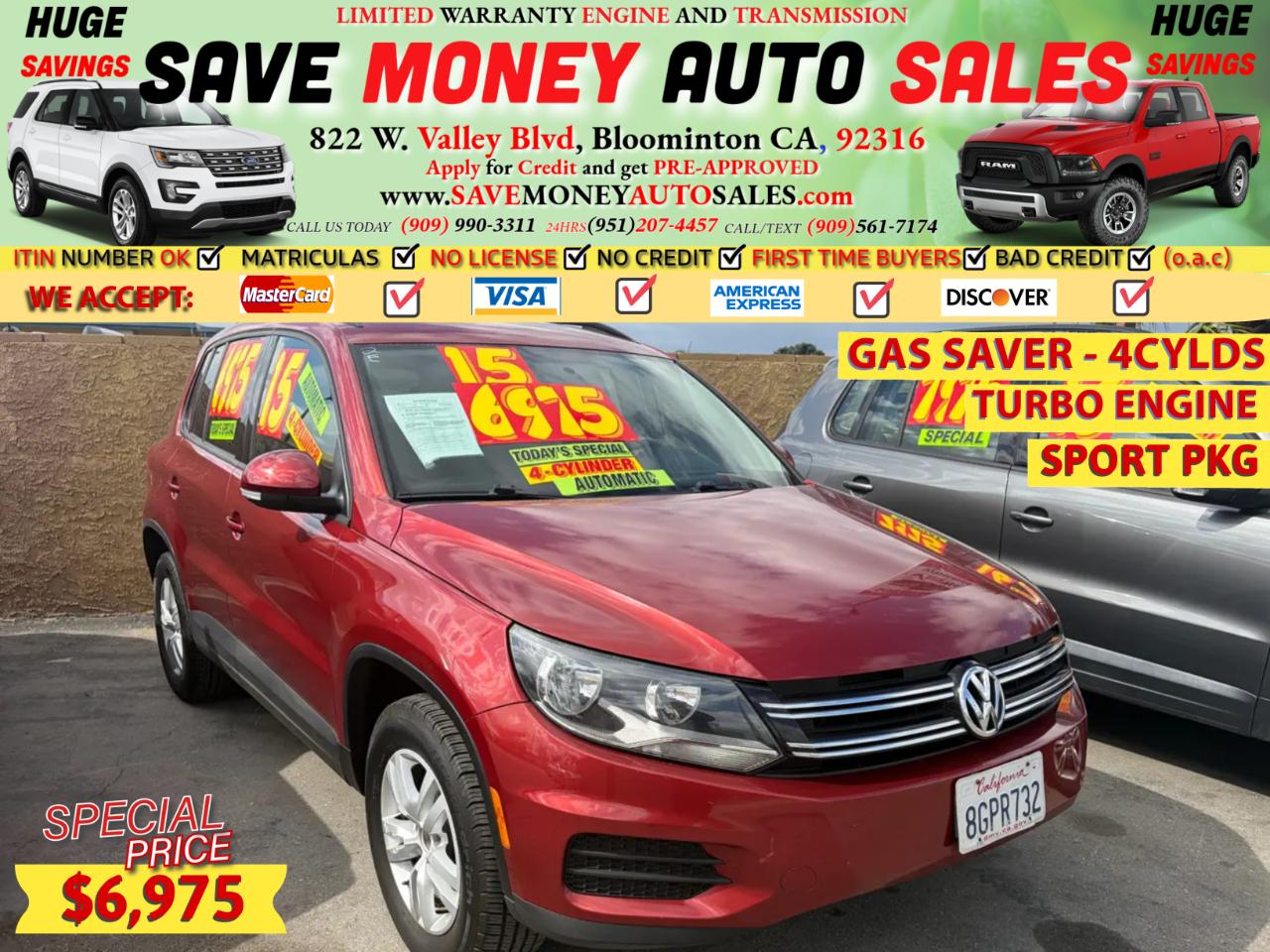 2015 Volkswagen Tiguan 4DR SUV