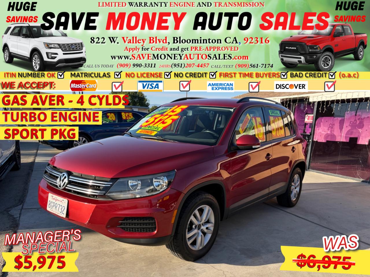 2015 Volkswagen Tiguan 4DR SUV