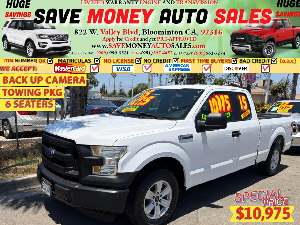 2015 Ford F-150 4X2 4dr SuperCab 6.5