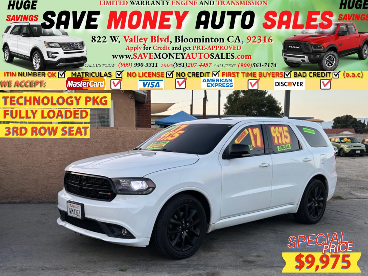 2017 Dodge Durango TECHNOLOGY PKG