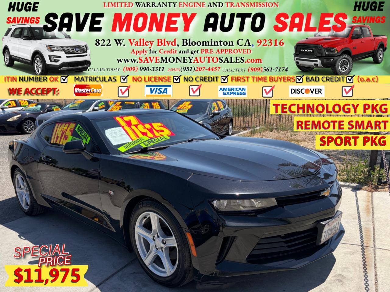 2017 Chevrolet Camaro TECHNOLOGY PKG