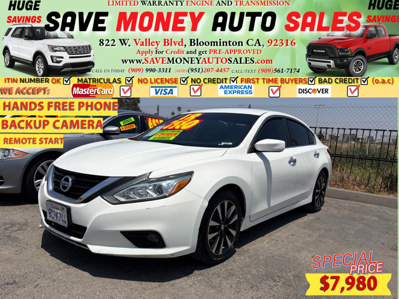 2018 Nissan Altima REMOTE START