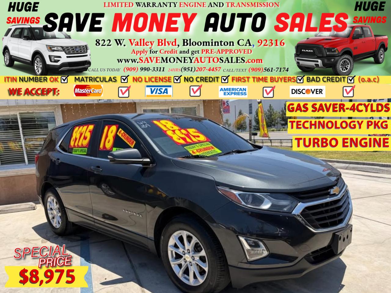 2018 Chevrolet Equinox TURBO ENGINE