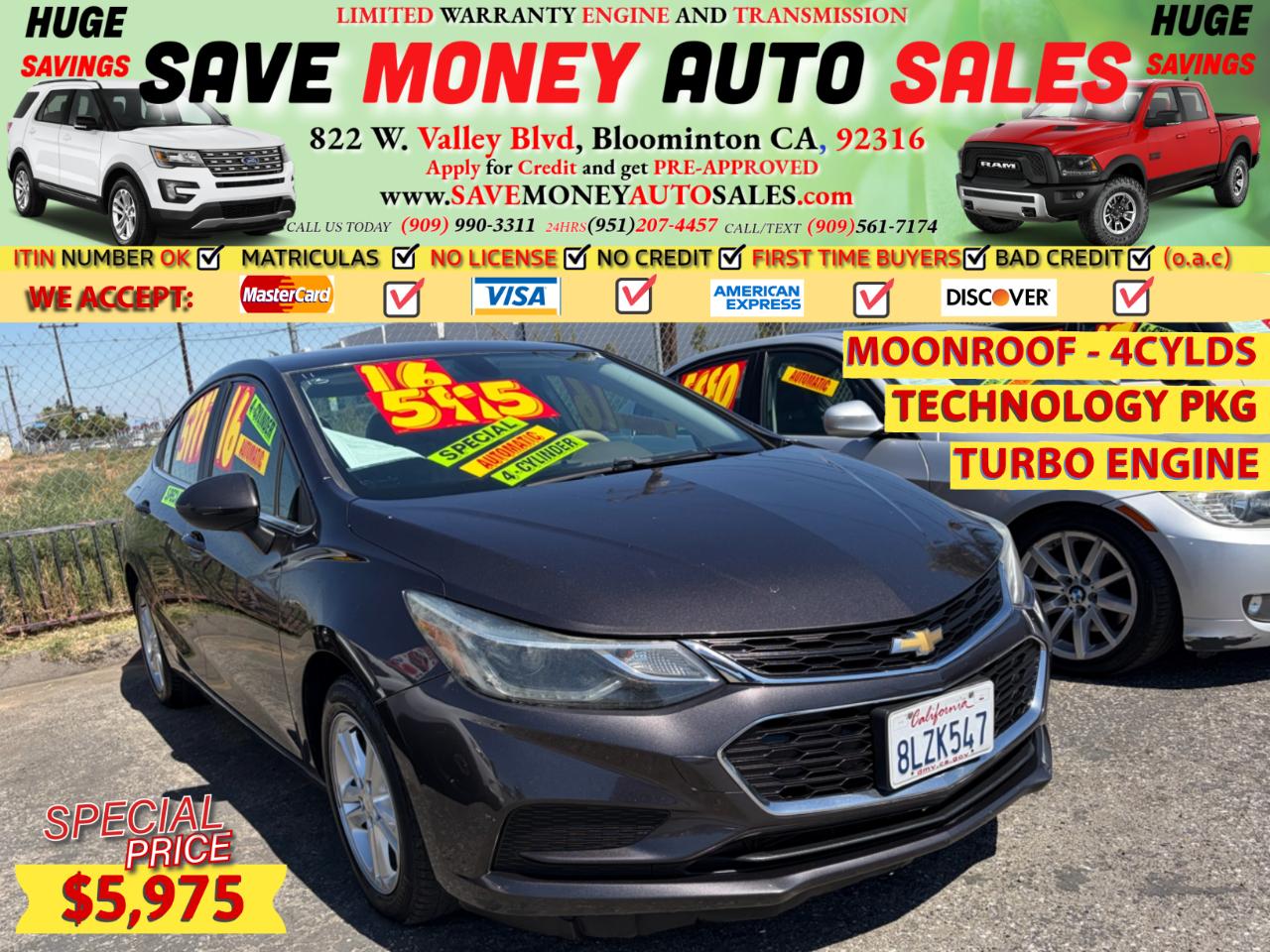 2016 Chevrolet Cruze TURBO ENGINE
