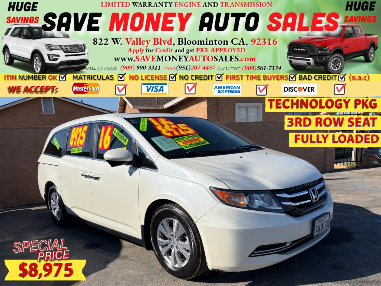 2016 Honda Odyssey FULLY LOADED