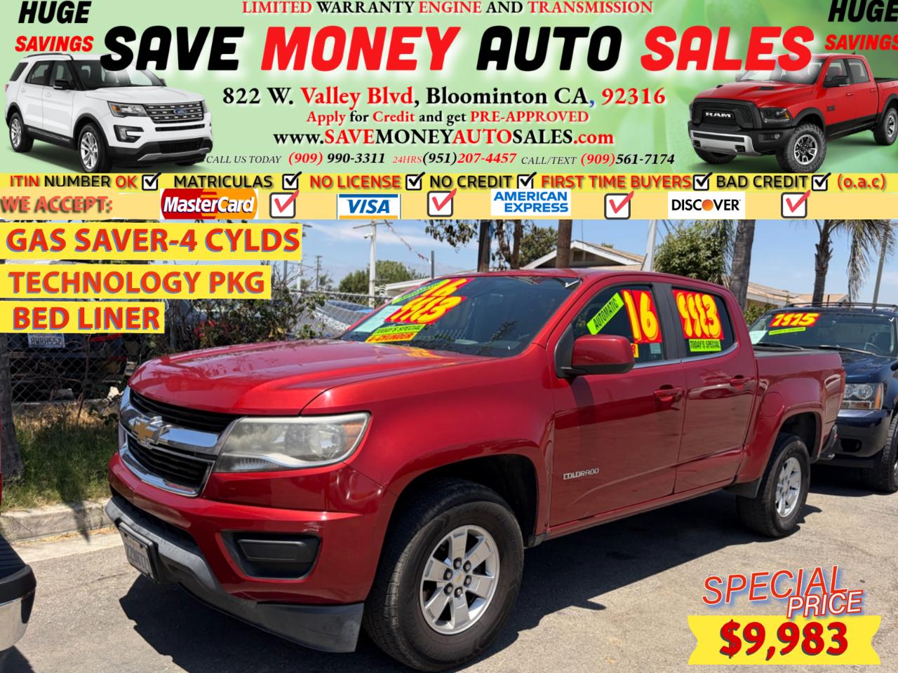 2016 Chevrolet Colorado TECHNOLOGY PACKAGE*