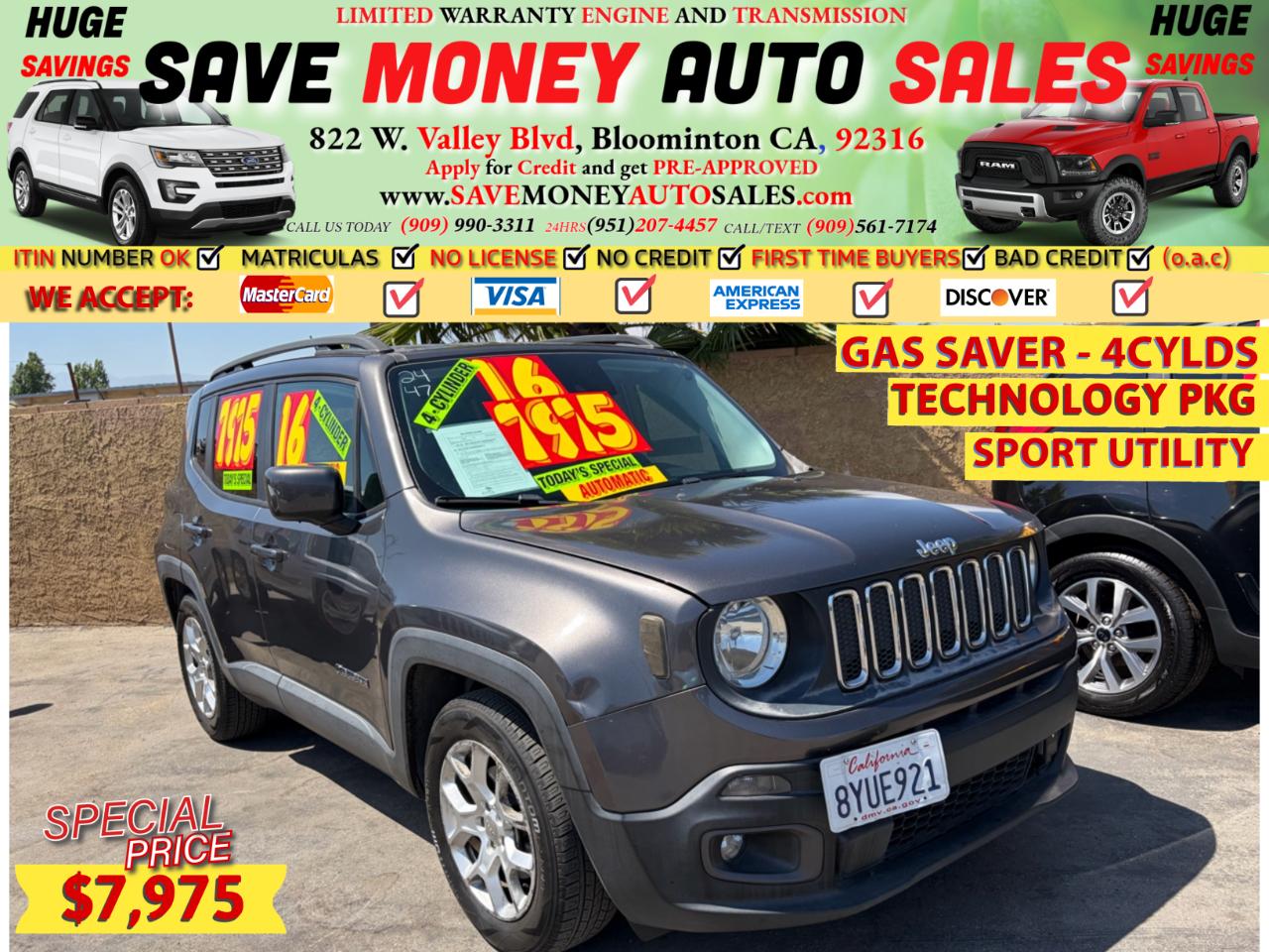2016 Jeep Renegade TECHNOLOGY PKG*