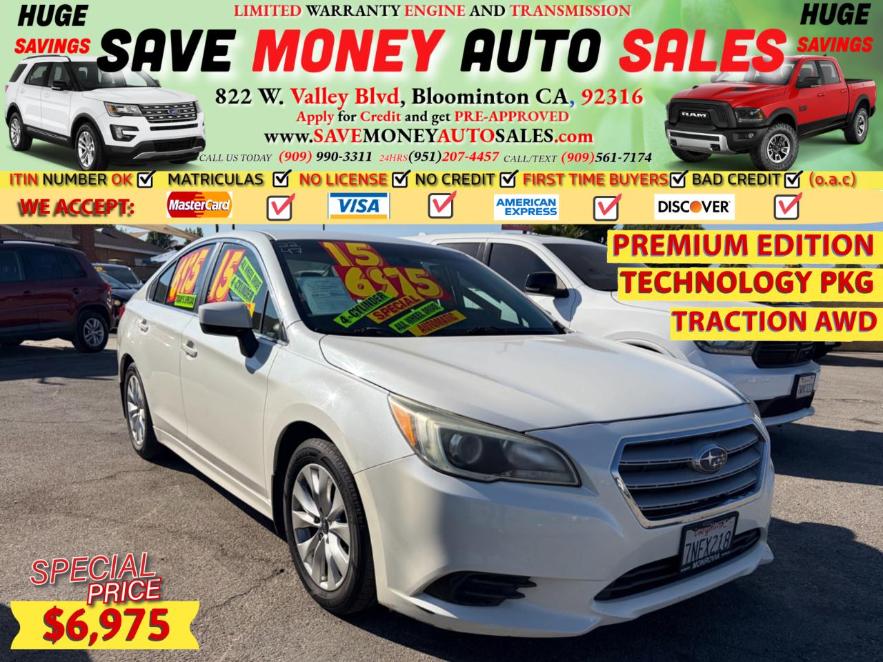 2015 Subaru Legacy PREMIUM EDITION-AWD*