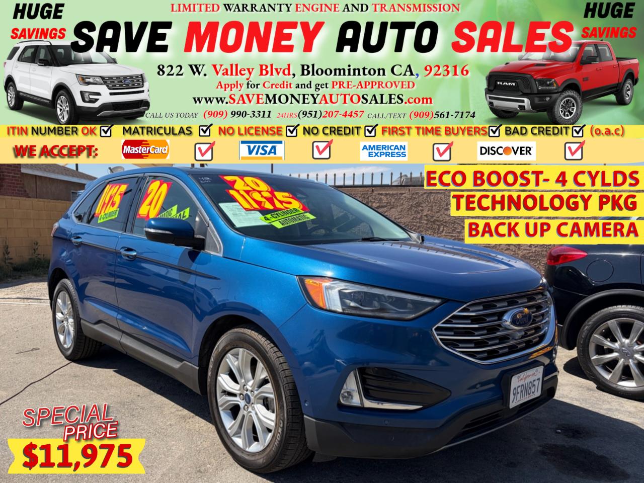2020 Ford Edge EcoBoost TECHNOLOGY PKG
