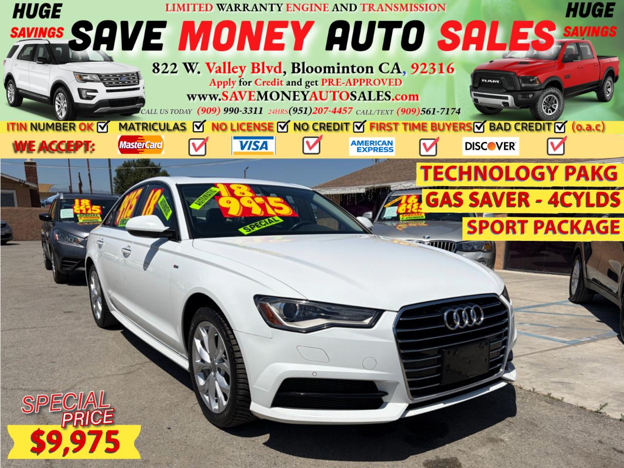 2018 Audi A6 GAS SAVER-4CYLDS