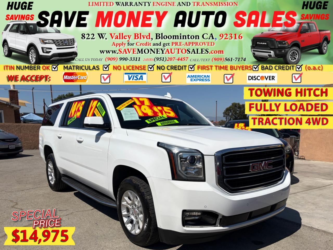 2017 GMC Yukon XL FULLY LOADED