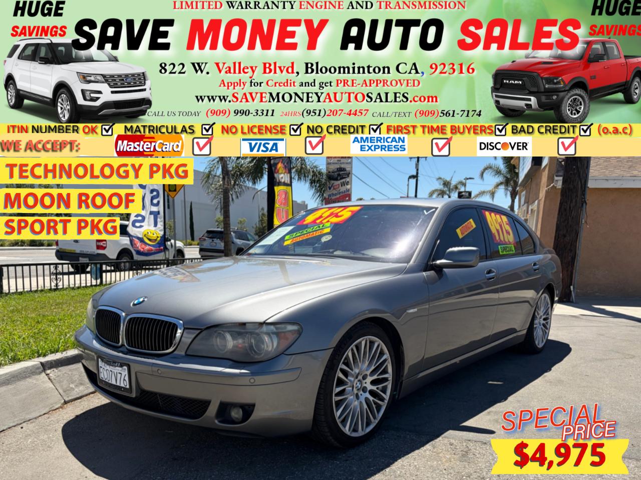 2007 BMW 7 Series SPORT PKG