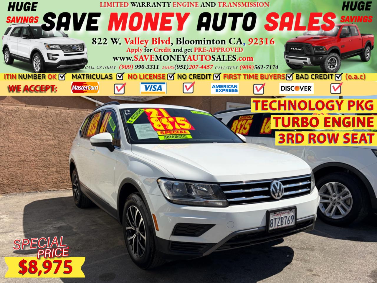 2021 Volkswagen Tiguan TECHNONOLY PKG
