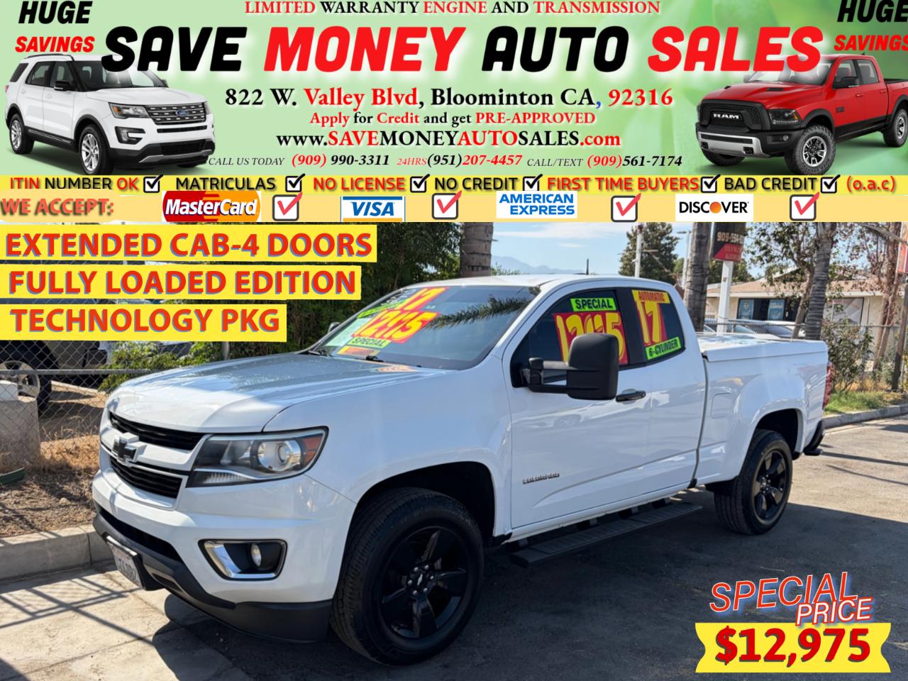 2017 Chevrolet Colorado EXTENDED CAB-4DRS