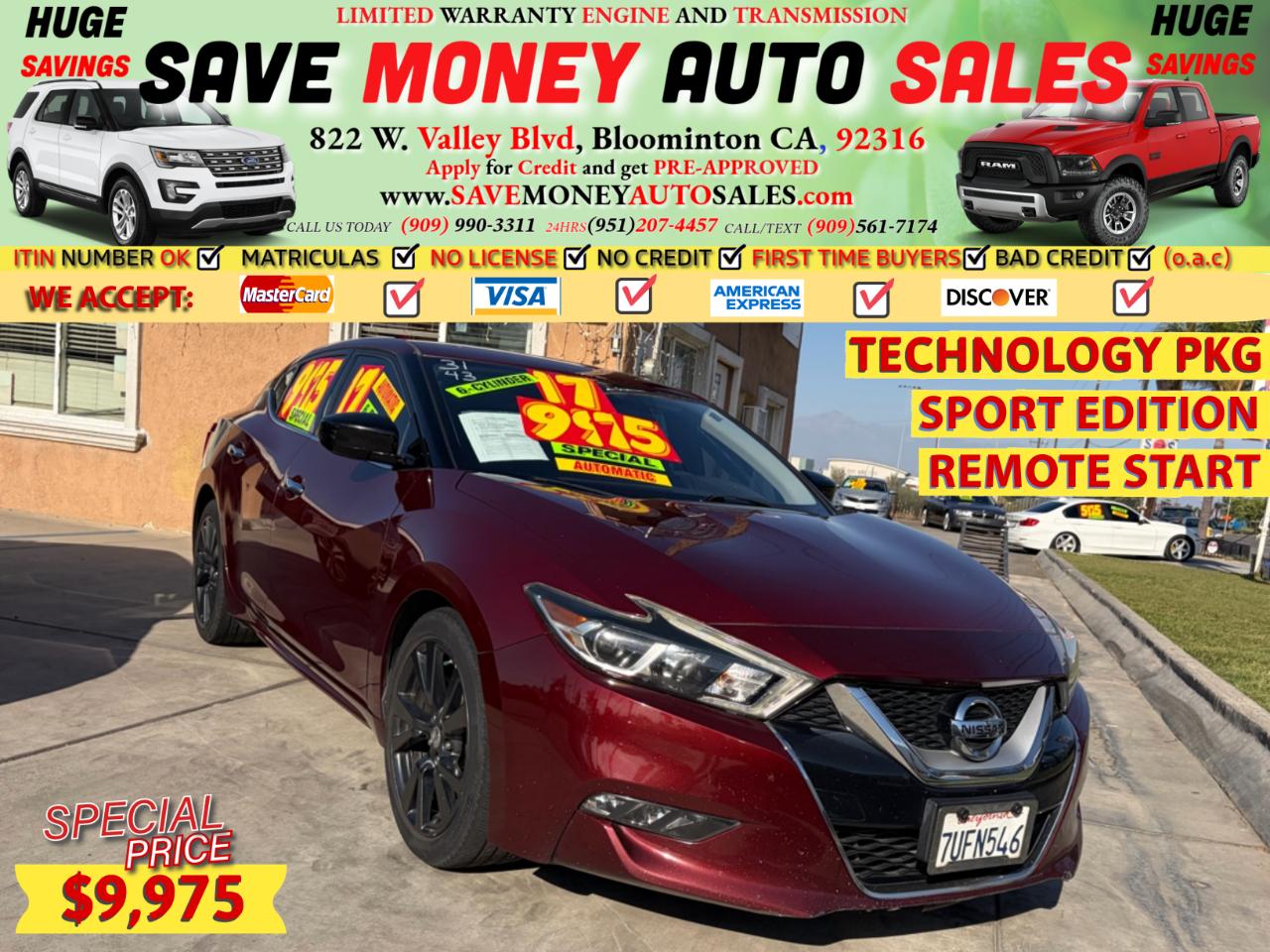 2017 Nissan Maxima SPORT EDITION