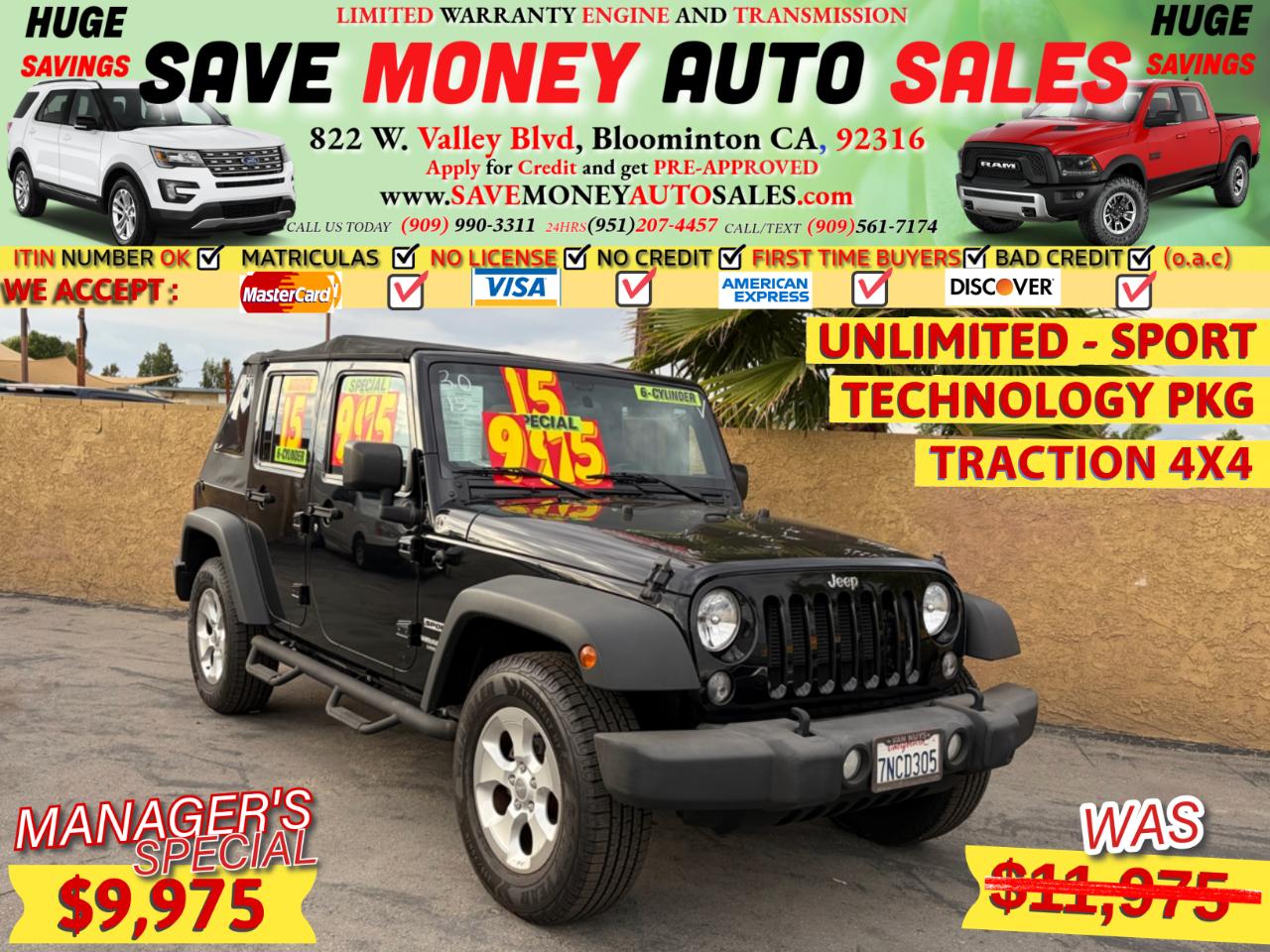 2015 Jeep Wrangler UNLIMITED-SPORT