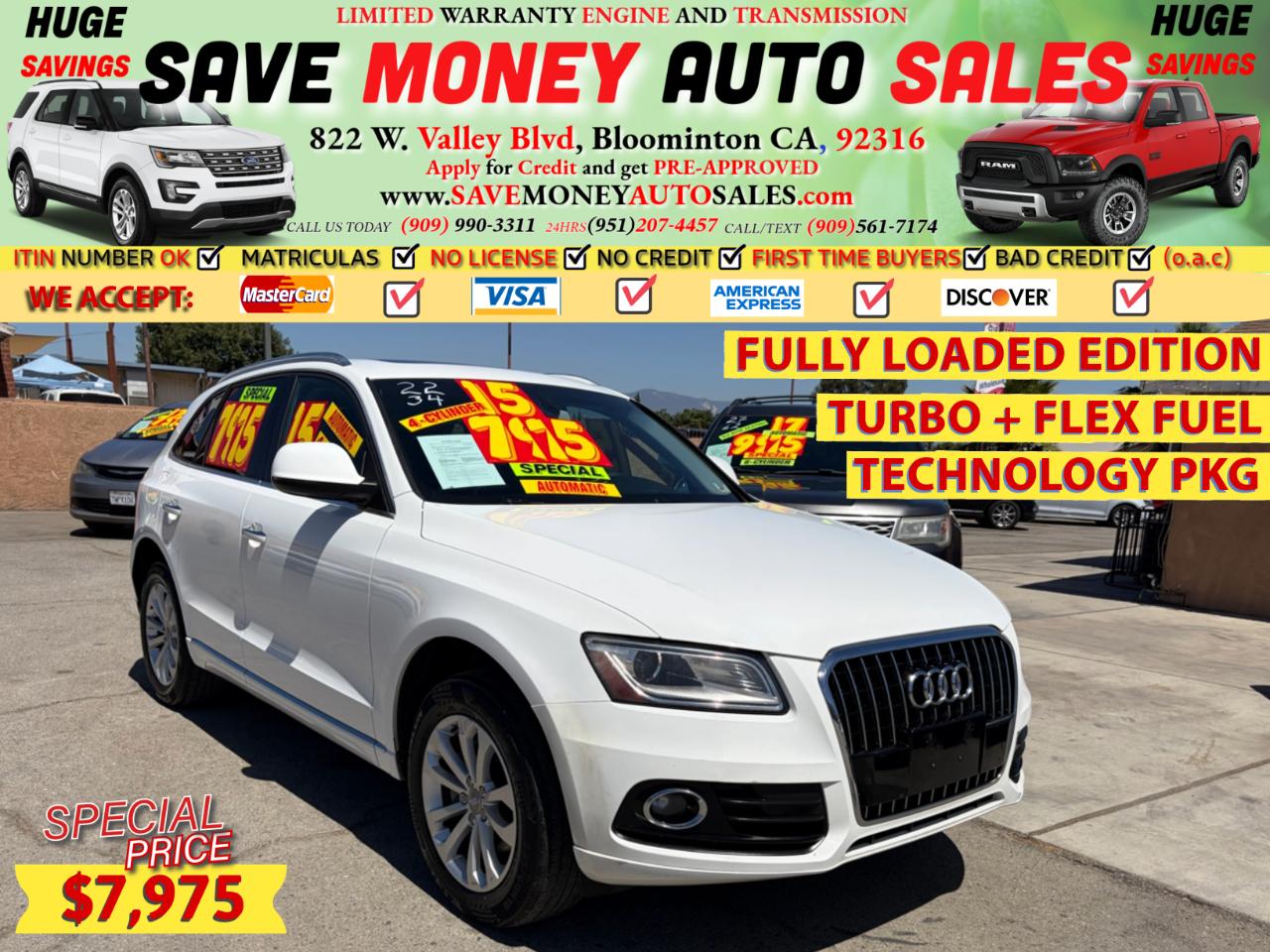 2015 Audi Q5 TURBO + FLEX FUEL
