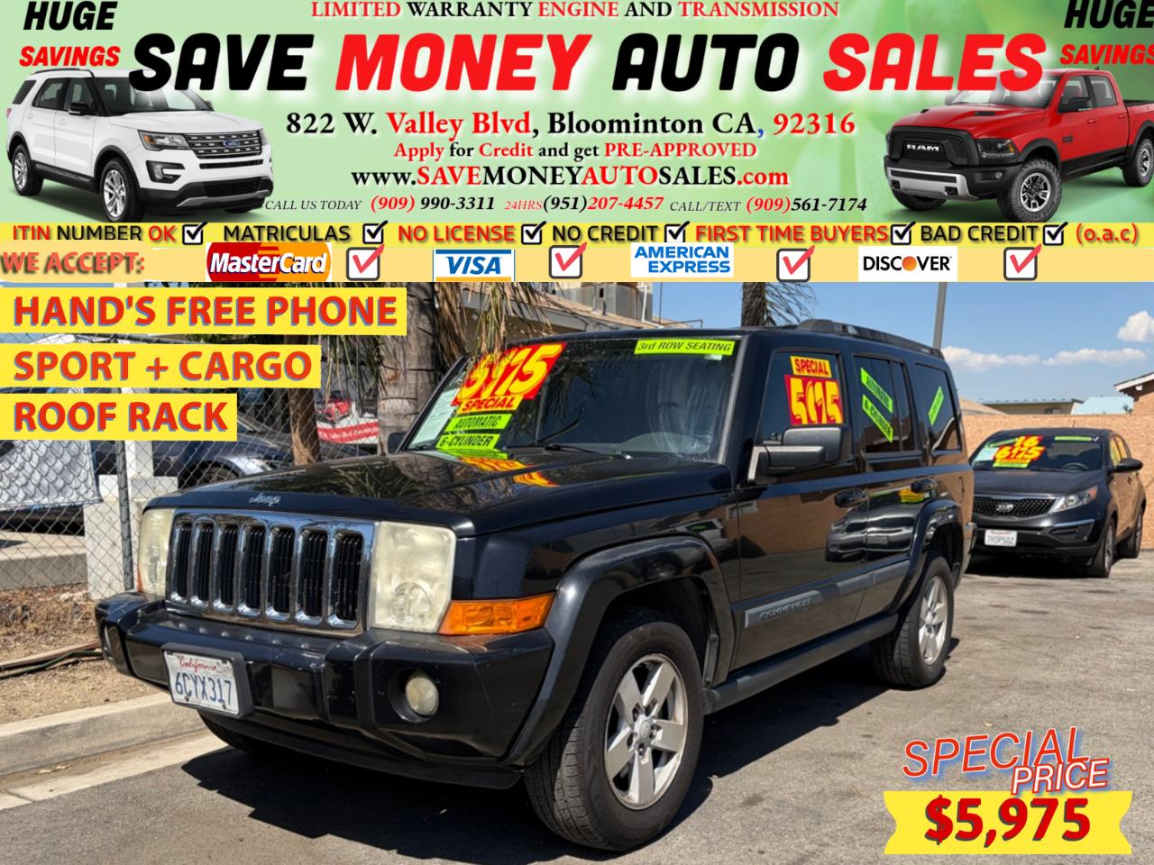 Black 2008 Jeep Commander SUV / Crossover 4X2 Automatic