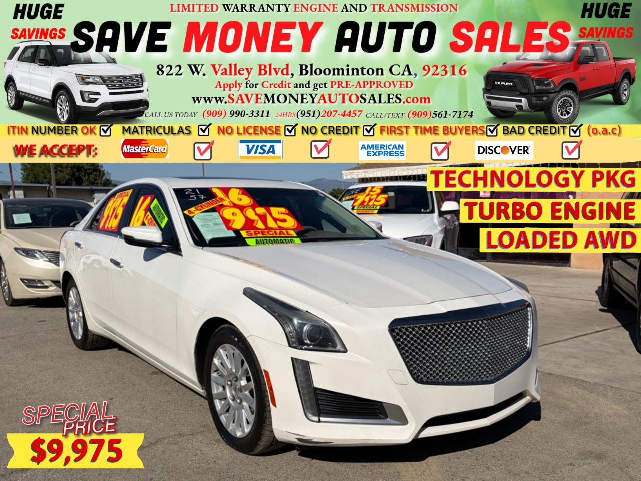 2016 Cadillac CTS TURBO ENGINE