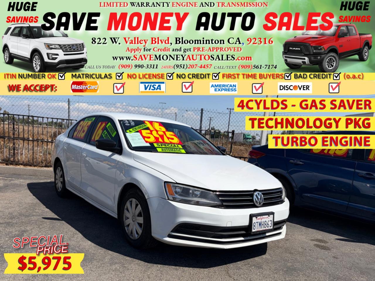 2016 Volkswagen Jetta TURBO ENGINE