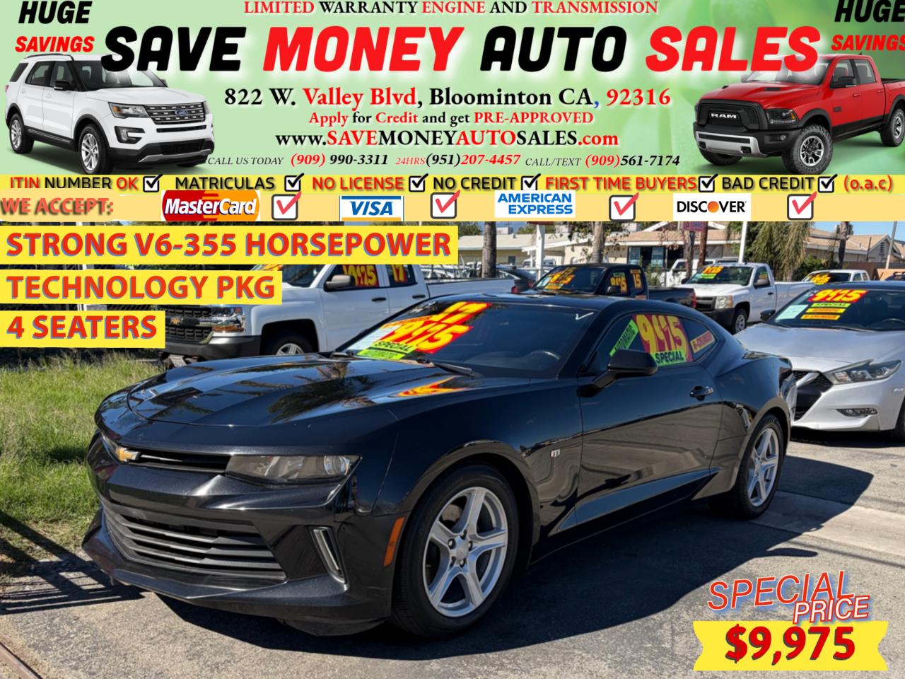 2017 Chevrolet Camaro STRONG V6-355 HORSEPOWER
