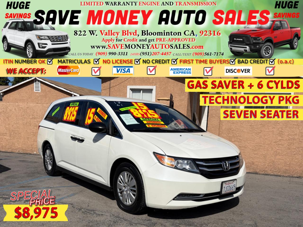 2015 Honda Odyssey SEVEN SEATER