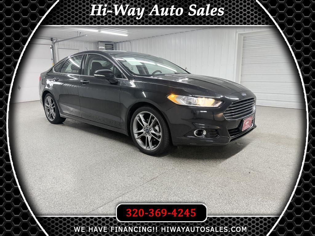 Black 2015 Ford Fusion Sedan Front-Wheel Drive Automatic