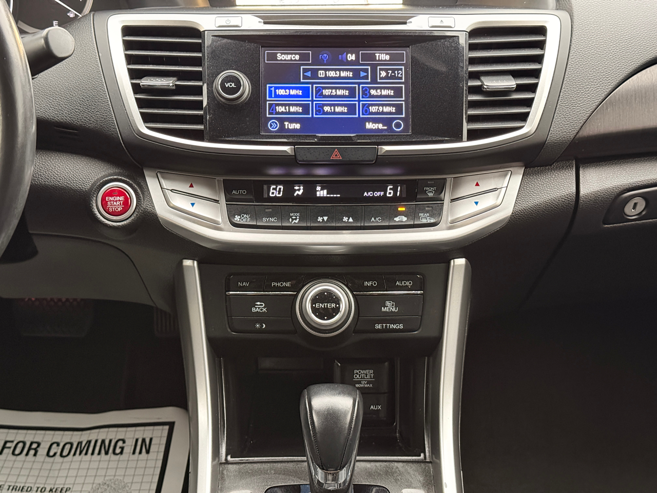 Honda Accord Touring 4D Sedan V6 2015