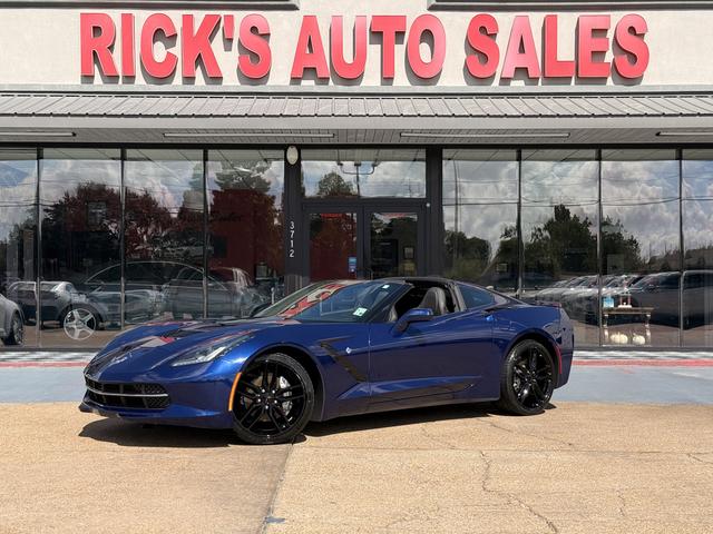 Blue 2017 Chevrolet Corvette Coupe Rear-Wheel Drive Automatic