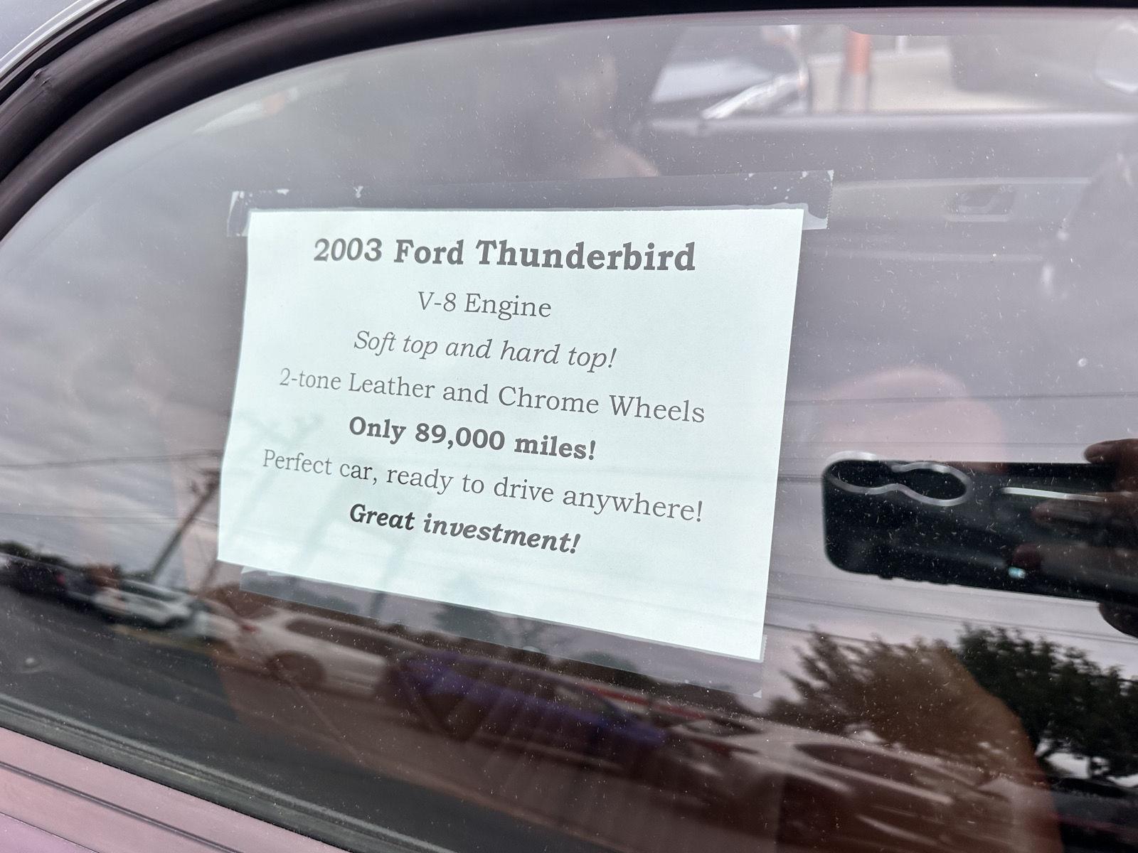 Ford Thunderbird Deluxe 2003