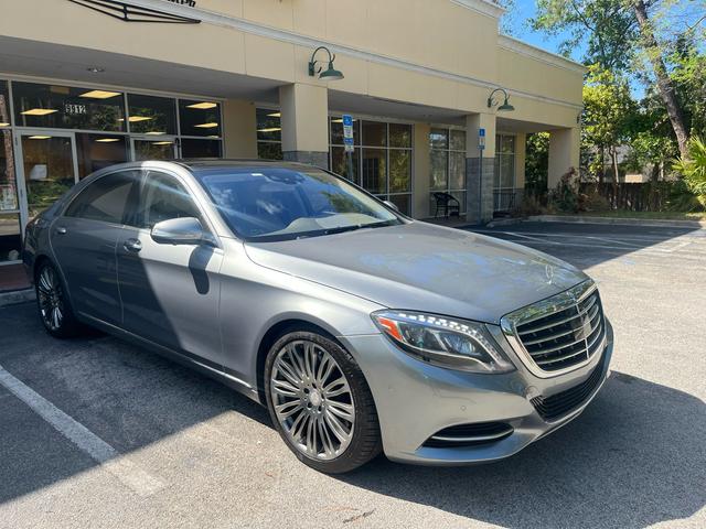 Gray 2015 Mercedes-Benz S-Class S 550 Sedan Rear-Wheel Drive Automatic