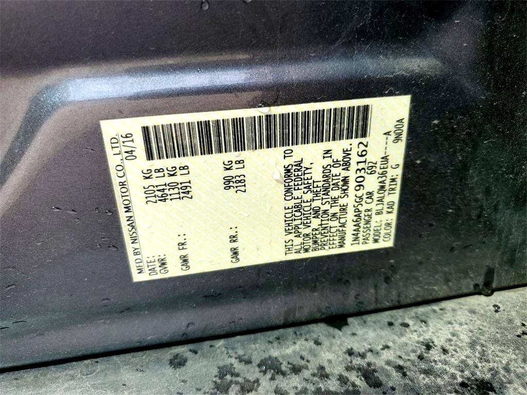 Nissan Maxima 3.5 S 2016