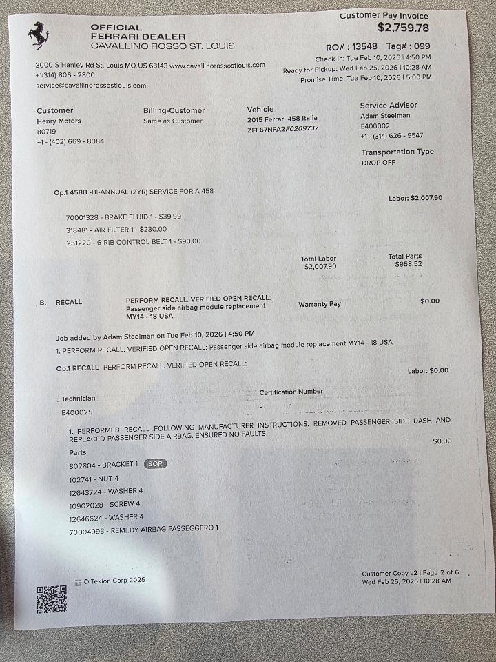 Ferrari 458 Italia  2015