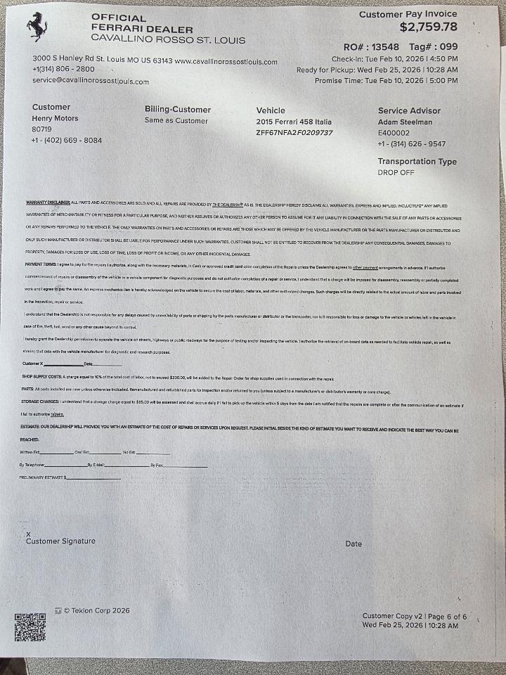 Ferrari 458 Italia  2015