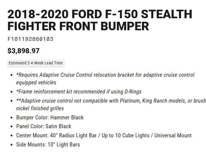 2018 Ford F-150 Raptor 4WD SuperCrew 5.5' Box