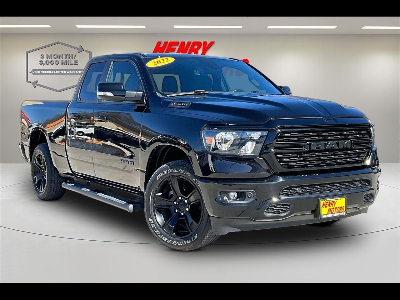 2022 RAM 1500 Big Horn 4x4 Quad Cab 6'4" Box