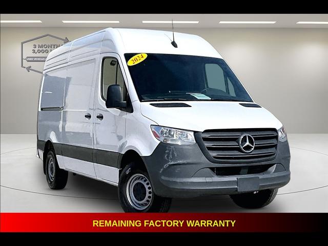 White 2024 Mercedes-Benz Sprinter Cargo 2500 144 RWD Van Rear-Wheel Drive Automatic
