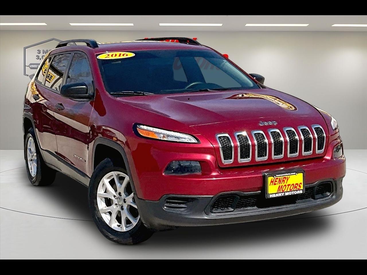 2016 Jeep Cherokee 4WD 4dr Sport