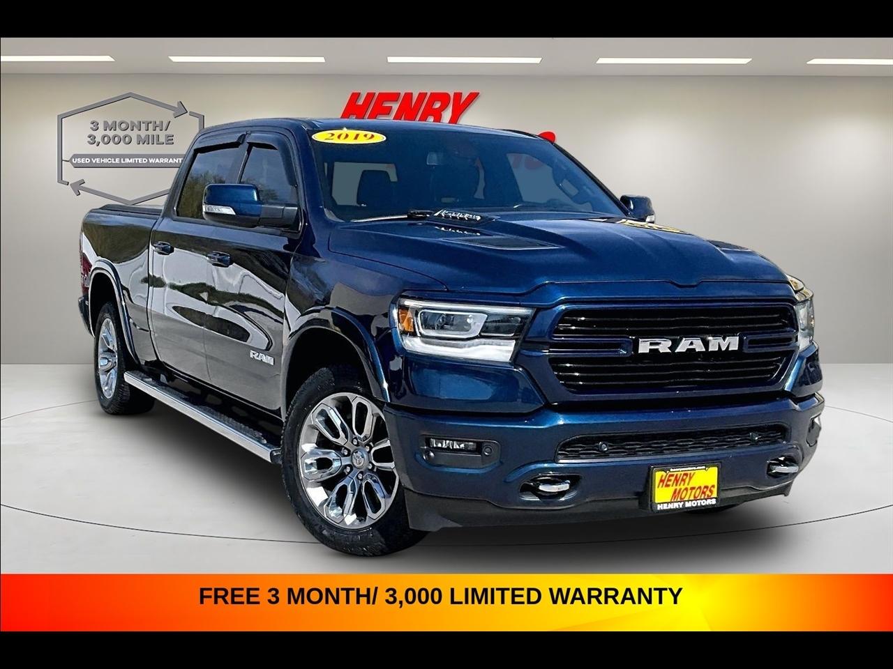 2019 RAM 1500 Laramie 4x4 Crew Cab 6'4" Box