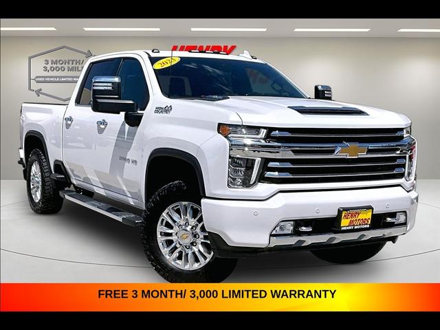 White 2023 Chevrolet Silverado 2500HD High Country Crew Cab 4WD Pickup Truck Four-Wheel Drive Automatic